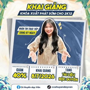 Khóa “Xuất phát sớm” – Luyện thi Tuyển sinh 10 năm 2027